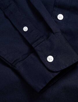 Camisa CARHARTT MADISON LS - Dark Navy / White