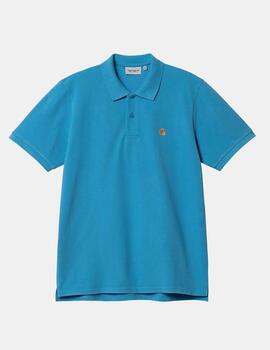 Polo CARHARTT CHASE - Piscine / Gold