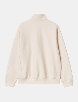Sudadera Zip CARHARTT WIP AMERICAN SCRIPT - Natural