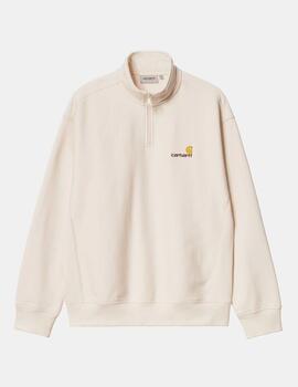 Sudadera Zip CARHARTT WIP AMERICAN SCRIPT - Natural