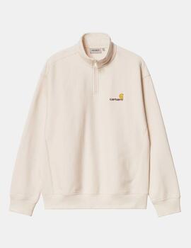 Sudadera Zip CARHARTT AMERICAN SCRIPT - Natural