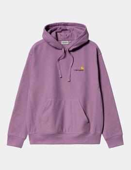 Sudadera Capucha CARHARTT AMERICAN SCRIPT - Violanda