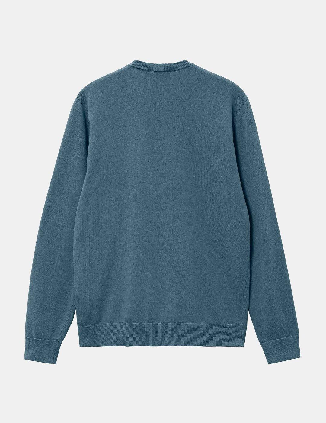 Jersey CARHARTT MADISON - Storm Blue / White