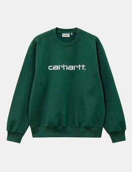 Sudadera Crew CARHARTT SWEAT - Treehouse / White