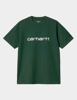 Camiseta CARHARTT SCRIPT - Treehouse / White