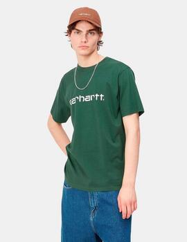 Camiseta CARHARTT SCRIPT - Treehouse / White