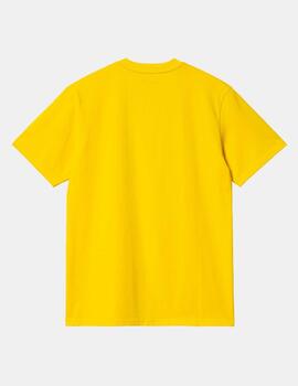 Camiseta CARHARTT SCRIPT - Buttercup / Black