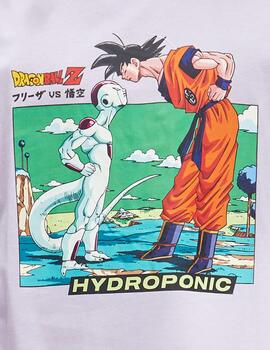 Camiseta HYDROPONIC DBZ FRIEZA VS GOKU - Mauve