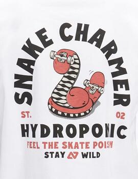 Camiseta HYDROPONIC SNAKE - White
