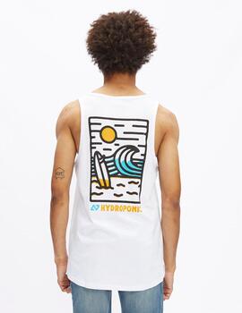 Camiseta Tirantes HYDROPONIC BEACH - White