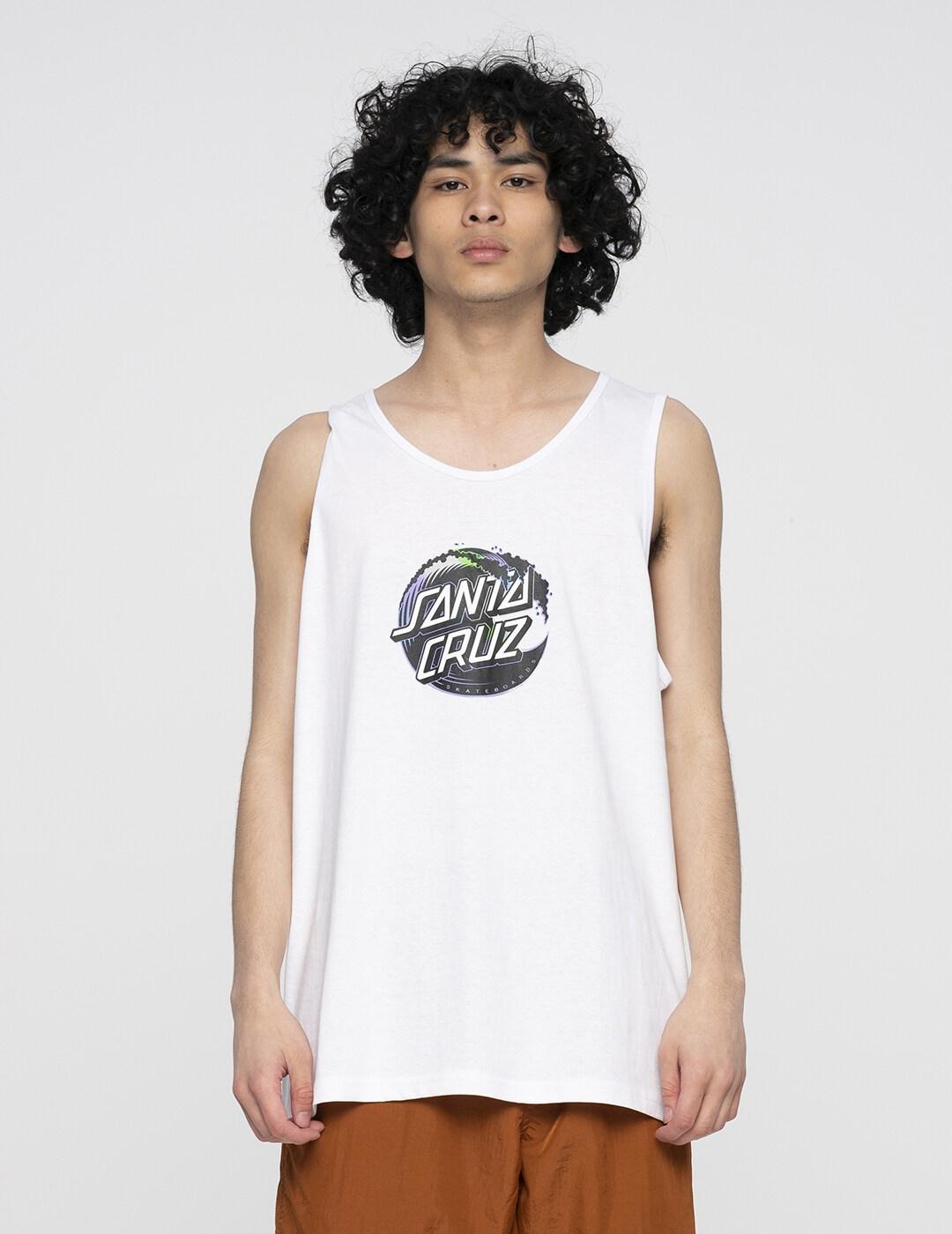 Camiseta Tirantes SANTA CRUZ HOLO WAVE DOT - Blanco