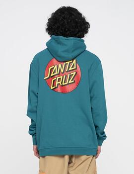 Sudadera Capucha CLASSIC DOT CHEST - Verdigris