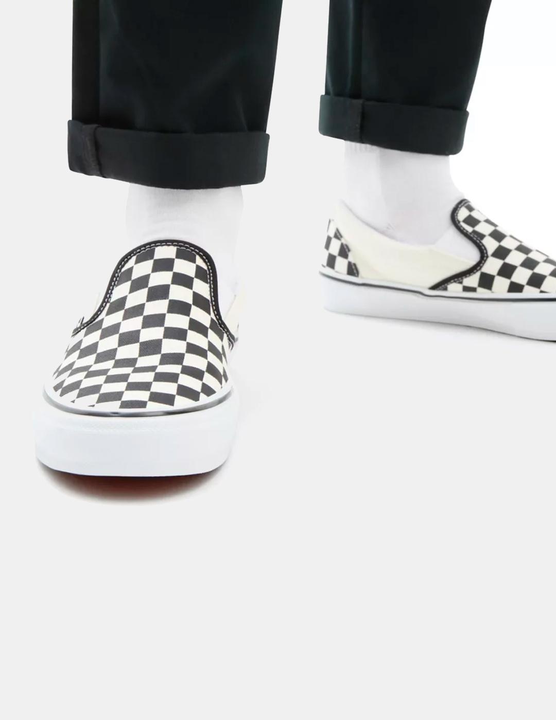 Zapatillas VANS SKATE SLIP-ON - Black/Off White/Check