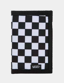 Cartera VANS SLIPPED - Black/White Check