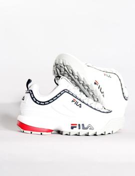 Zapatillas Fila W DISRUPTOR LOGO LOW - WHITE