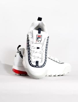 Zapatillas Fila W DISRUPTOR LOGO LOW - WHITE