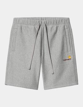 Bermuda CARHARTT WIP AMERICAN SCRIPT - Grey Heather