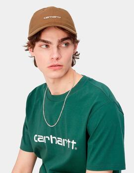 Gorra CARHARTT CANVAS SCRIPT - Tamarind/White