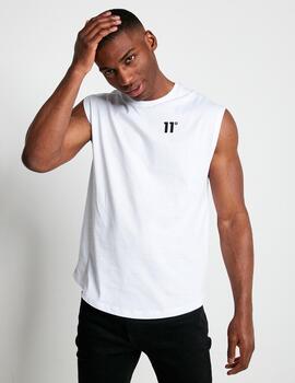 Camiseta 11 DEGREES CORE CUT OFF - White