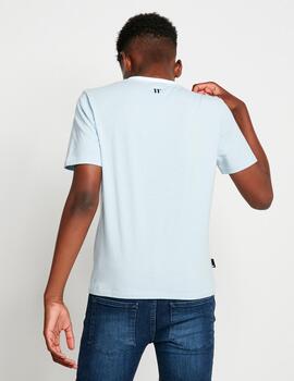 Camiseta 11 DEGREES  TAPED BLOCK - Powder Blue / White