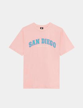 Camiseta KAOTIKO SAN DIEGO COLLEGE - Pink
