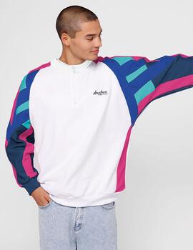 Sudadera Crew KAOTIKO KEONI - Ivory/Royal/Fucsia/Navy