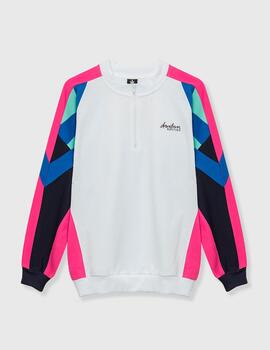 Sudadera Crew KAOTIKO KEONI - Ivory/Royal/Fucsia/Navy