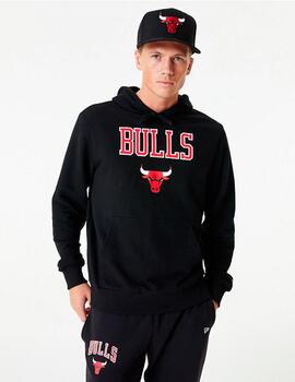 Sudadera Capucha NEW ERA LOGO CHICAGO BULLS - Black