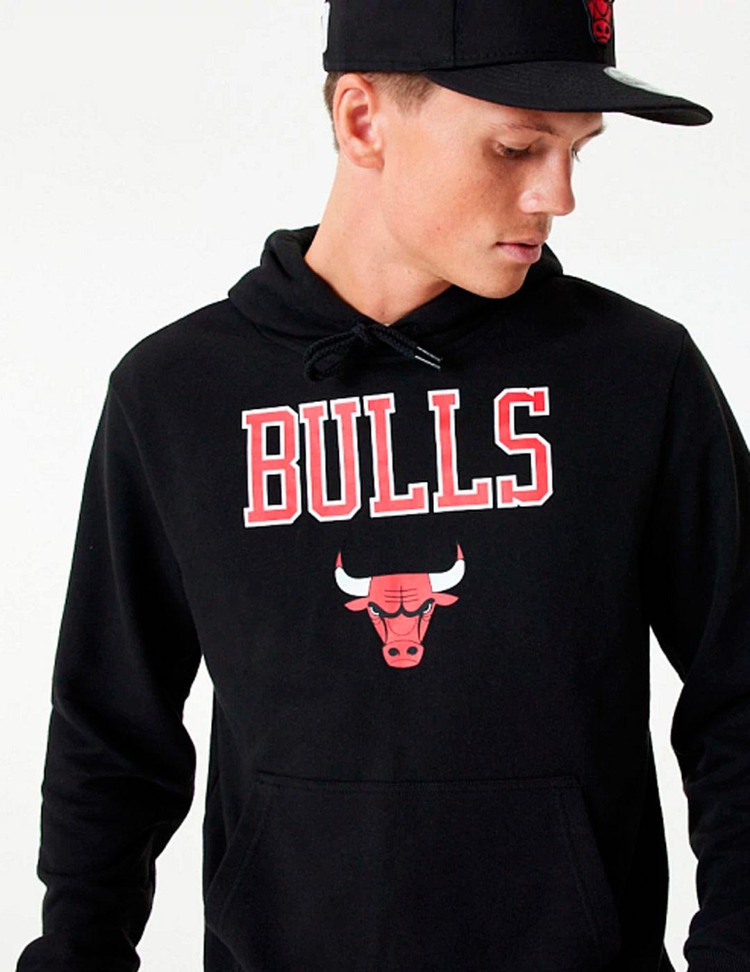 Sudadera Capucha NEW ERA LOGO CHICAGO BULLS - Black