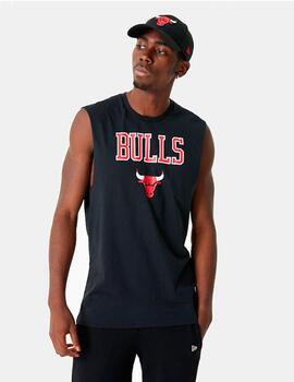 Camiseta Tirantes NEW ERA LOGO CHICAGO BULLS - Black