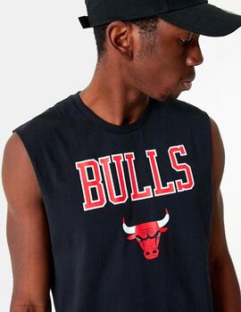 Camiseta Tirantes NEW ERA LOGO CHICAGO BULLS - Black