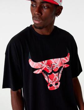 Camiseta NEW ERA INFILL LOGO BULLS - Black