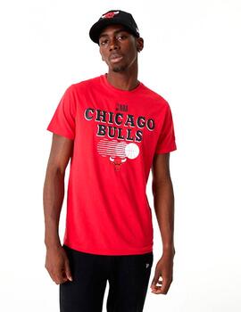 Camiseta NEW ERA GRAPHIC CHICAGO BULLS - Red