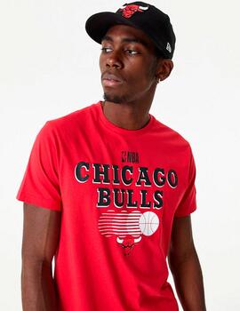 Camiseta NEW ERA GRAPHIC CHICAGO BULLS - Red