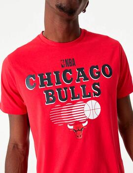 Camiseta NEW ERA GRAPHIC CHICAGO BULLS - Red