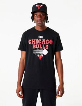 Camiseta NEW ERA GRAPHIC CHICAGO BULLS - Black