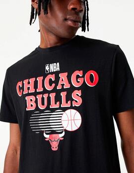 Camiseta NEW ERA GRAPHIC CHICAGO BULLS - Black