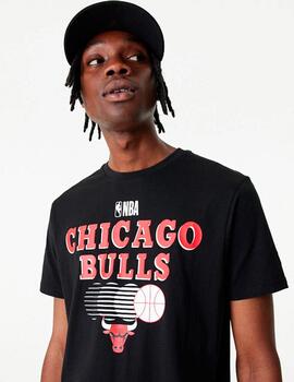 Camiseta NEW ERA GRAPHIC CHICAGO BULLS - Black