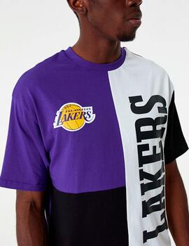 Camiseta NEW ERA CUT AND SEW LAKERS - Purple/Black/White