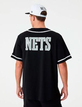 Camiseta NEW ERA BASEBALL JERSEY NETS - Black