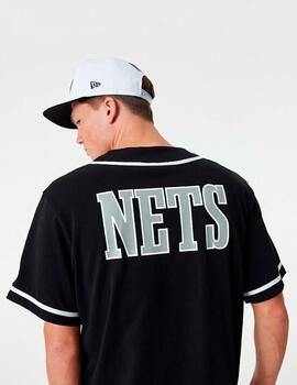 Camiseta NEW ERA BASEBALL JERSEY NETS - Black