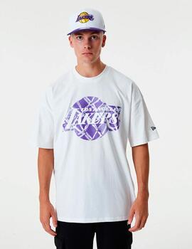 Camiseta NEW ERA INFILL LOGO LAKERS - White