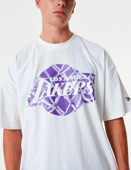 Camiseta NEW ERA INFILL LOGO LAKERS - White