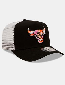 Gorra NEW ERA 9FORTY TRUCKER INFILL BULLS - Black/Red/Whit