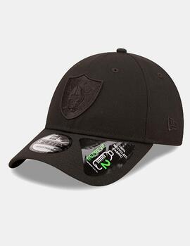 Gorra NEW ERA 9FORTY REPREVE MONO RAIDERS - Black/Black