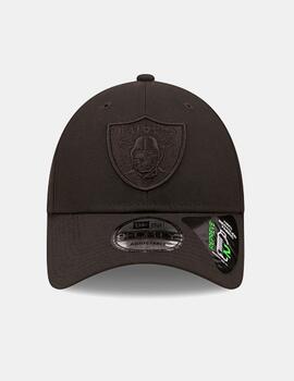 Gorra NEW ERA 9FORTY REPREVE MONO RAIDERS - Black/Black