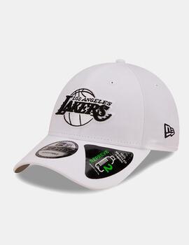 Gorra NEW ERA 9FORTY REPREVE MONO LAKERS - White/Black