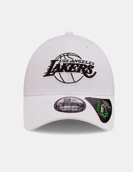 Gorra NEW ERA 9FORTY REPREVE MONO LAKERS - White/Black