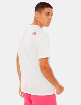 Camiseta The North Face FINE - Blanco rosa