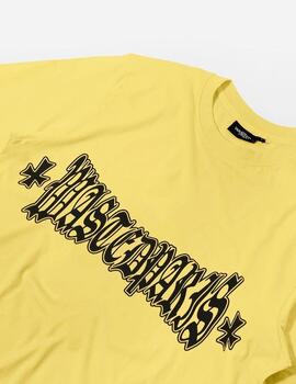 Camiseta WASTED PARIS LONDON CROSS - Cab Yellow